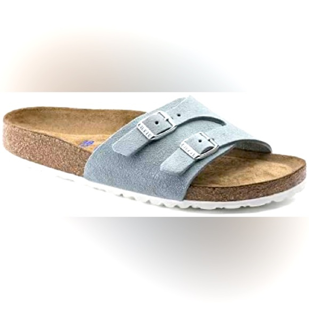 Birkenstock Vaduz Light Blue leather sandal